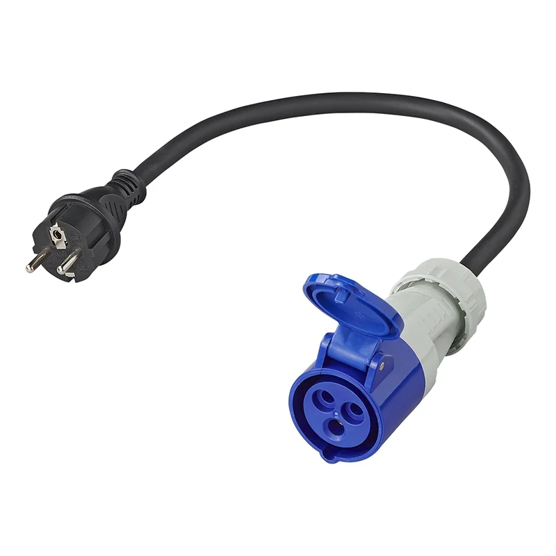 Adapterkabel Schuko hanstikk - CEE hunstikk