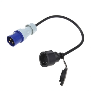 Adapterkabel Schuko hunstikk - CEE hanstikk