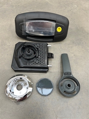 Dørhåndtak høyrehengslet dør, komplett uten låsesylinder Hobby