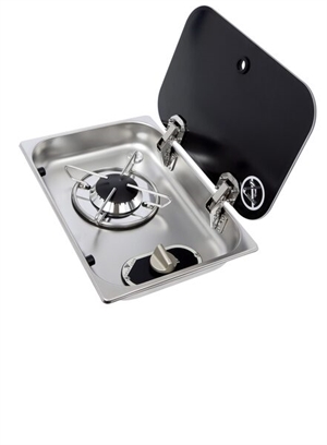 Komfyr med glass og ASO - 1-brenner