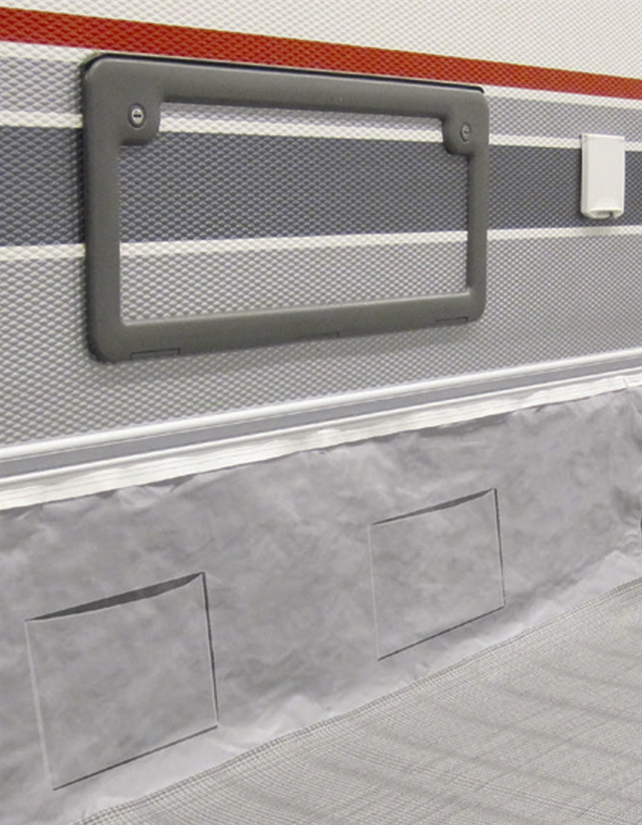 Vognskjørt med 2 lommer til oppbevaring 6 meter