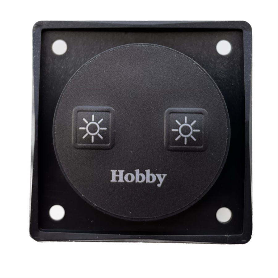 Kontakt av og på til 2 lamper for Hobby