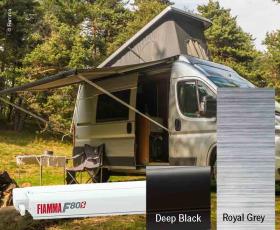 Fiamma F80S Topp 425 cm Deep Black house - Royal Grey duk