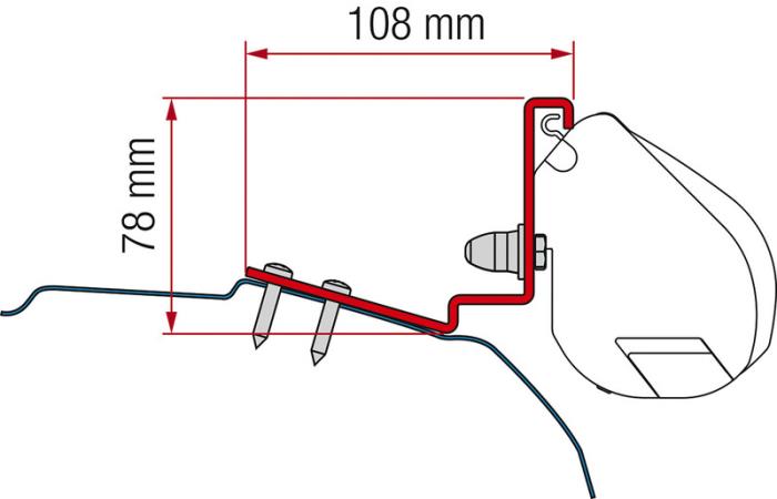 Markiseadapter for F35 Pro Dreamer