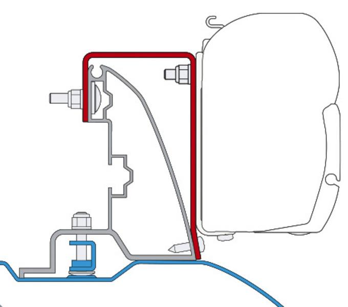 FIAMMA adapter for F45I / F45iL Ducato fra 2007 med takstativ