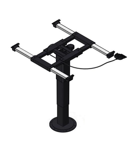 Enkel kolonne løft 335-715mm, 360 grader roterbar