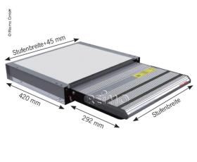 Elektrisk trinn 12V, 70cm bredt til varebiler og campister