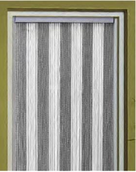 Dørgardin KORDA 60 x 190cm / hvit, grå